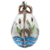 A RUSSIAN SILVER AND ENAMEL EGG PENDANT PIC-3