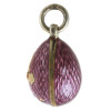 A RUSSIAN GILT SILVER AND ENAMEL EGG PENDANT PIC-2