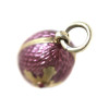 A RUSSIAN GILT SILVER AND ENAMEL EGG PENDANT PIC-5