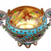A RUSSIAN SILVER AND ENAMEL PLAQUE A JOUR BOWL PIC-4