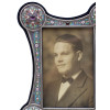 A RUSSIAN SILVER AND CLOISONNE ENAMEL FRAME PIC-2