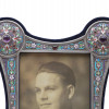 A RUSSIAN SILVER AND CLOISONNE ENAMEL FRAME PIC-3