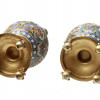 A PAIR OF RUSSIAN SILVER & ENAMEL PERFUME BOTTLES PIC-4
