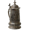 AN ANTIQUE SILVER PLATED BEER STEIN 19TH CEN. PIC-2