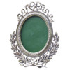 A VINTAGE RELIEF ROUND SILVER PHOTO PICTURE FRAME PIC-0