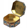 A RUSSIAN GILT SILVER AND ENAMEL PILL BOX PIC-1