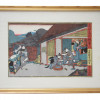 AN ANTIQUE JAPANESE WOODBLOCK BY TOYOKUNI III PIC-0