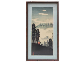 A JAPANESE WOODBLOCK PRINT FUJI BY HIROAKI SHOTEI