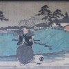 AN ORIGINAL JAPANESE WOODBLOCK PRINT BY HIROSHIGE PIC-1