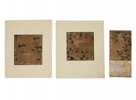 A LOT OF THREE ANTIQUE JAPANESE PAINTINGS