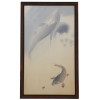 EARLY 20TH JAPANESE WATERCOLOR PAINTING KOI FISH PIC-0