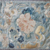 AN ANTIQUE CHINESE SILK EMBROIDERY FLORAL PANEL PIC-1