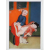 AN ANTIQUE CHINESE EROTIC WATERCOLOR PAINTING PIC-1