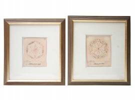 PAIR OF ISLAMIC MANUSCRIPT WATERCOLOR PAINTINGS