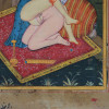 INDO PERSIAN MUGHAL EROTIC PAINTING W MANUSCRIPT PIC-3