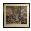 AN ANTIQUE 18TH CENTURY ENGRAVING BY R. DE HOOGHE PIC-1