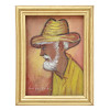 OIL PAINTING PORTRAIT OF OLD MAN SIGNED BY ARTIST PIC-0