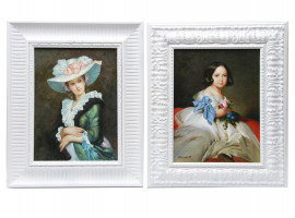 PAIR OF OIL PAINTINGS PORTRAITS SIGNED BY ARTISTS