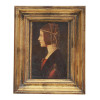 AFTER AMBROGIO PREDIS OIL PAINTING LADY PORTRAIT PIC-0
