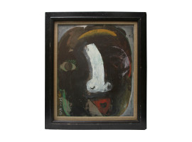 JAPANESE OIL PAINTING WHITE NOSE BY ITO DAIJIRO