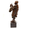 ANTIQUE CHINESE CARVED BOXWOOD FIGURINE OF HERMIT PIC-2