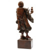 ANTIQUE CHINESE CARVED BOXWOOD FIGURINE OF HERMIT PIC-3
