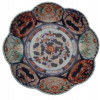 AN ANTIQUE JAPANESE IMARI PORCELAIN PLATE PIC-0