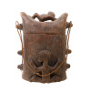 AN OLD AFRICAN WOODEN SADDLE BAG PIC-0