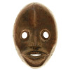 A VINTAGE HAND-CARVED WOODEN AFRICAN DAN MASK PIC-0