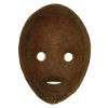 A VINTAGE HAND-CARVED WOODEN AFRICAN DAN MASK PIC-1