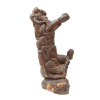 A VINTAGE AFRICAN EROTICAL SCULPTURE, CARVED WOOD PIC-2
