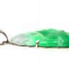 A CHINESE GREEN JADE & 18K GOLD BUDA PENDANT PIC-2