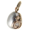 A RUSSIAN EASTER EGG 56K GOLD & SILVER PENDANT PIC-3