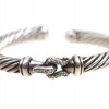 A DAVID YURMAN SILVER & DIAMONDS BRACELET PIC-0