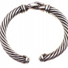 A DAVID YURMAN SILVER & DIAMONDS BRACELET PIC-1