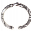 A DAVID YURMAN SILVER & DIAMONDS BRACELET PIC-2