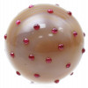 A RUSSIAN EASTER EGG HONEY AGATE RUBY SILVER PIC-4