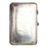 A RUSSIAN SILVER CIGARETTE CASE W AMETHYST BUTTON PIC-1