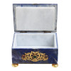 A RUSSIAN JEWELRY BOX LAPIS LAZULI GILT SILVER PIC-4