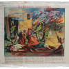 RARE WWI RUSSIAN PROPAGANDA MILITARY LUBOK POSTER PIC-0