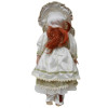 A EUROPEAN BISQUE PORCELAIN RED HAIRED DOLL PIC-1