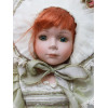 A EUROPEAN BISQUE PORCELAIN RED HAIRED DOLL PIC-7