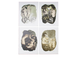 FOUR EROTIC LITHOGRAPHS BY FEDERICO CASTELLON