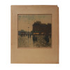 FRENCH COLOR ETCHING PARIS BY LUIGI LOIR PIC-0