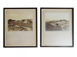 PAIR OF VINTAGE SEPIA PHOTOS SOUTH AMERICAN VIEWS