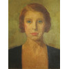 20TH CENTURY OIL PAINTING PORTRAIT OF A WOMAN PIC-1