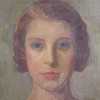 20TH CENTURY OIL PAINTING PORTRAIT OF A WOMAN PIC-2