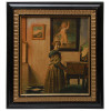 AN ANTIQUE GICLEE PRINT OF J. VERMEER PAINTING PIC-0