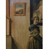 AN ANTIQUE GICLEE PRINT OF J. VERMEER PAINTING PIC-2