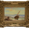 BRITISH OIL ON BOARD PAINTING BY GEORGE CHAMBERS PIC-0